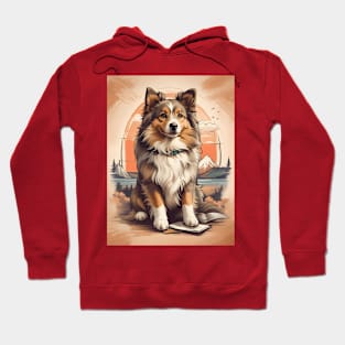 Shetland Sheepdog in the Mountains Hoodie